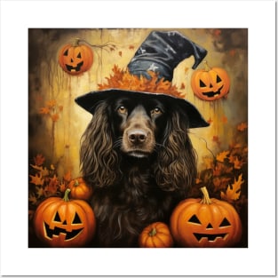 American Water Spaniel Halloween Posters and Art